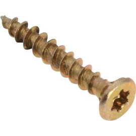 ForgeFast Elite Low-Torque Woodscrews | 3.5 x 40mm | Zinc Yellow Passivated | Box 200