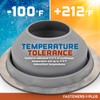 Fasteners Plus #4 Round EPDM Metal Roof Pipe Flashing Boot