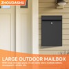 ZhouDaShu Wall Mounted Locking Mailbox with Key Lock for Outside,