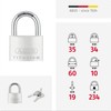ABUS Titalium 64TI/60 Padlock - Cellar Lock with Special Aluminium