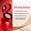 Red Cushion Foundation, Natural Full Coverage & Weightless Foundation, 24