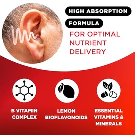 Lipo-Flavonoid Plus 100 Caplets - Vitaminas esenciales - Bienestar auditivo - Hecho en USA