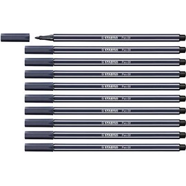 STABILO Pen 68 payne's Grey Pack of 10 - Premium Felt-tip Pen