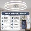 Fszdorj Ceiling Fan with Light, Upgraded 20‘’ Low Profile Fan,