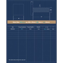 T Slot Bolts for Roof Rack Cross Bars, Platform, Cargo Basket, Stainless M6x35mm/M8x30mm, 3mm Thick, Square T Track Bolt Adapter to Secure Bike/Ski/Kayak Rack, Solar Panel, Awning