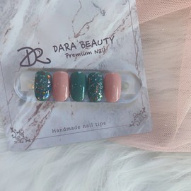 [Handmade nail tip] Terrazzo mixed mother-of-pearl nails / [수제네일팁] 테라조 믹스자개네일