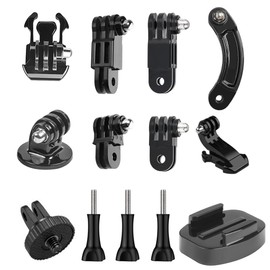 Lupholue Basic Mount Accessories Quick Release Buckle Mount, J-Hook Buckle Mount Compatible with GoPro Hero 12, 11, 10, 9, 8, 7, GoPro (2018), 6, 5, Session, Xiaomi Yi, Sjcam (13pcs)