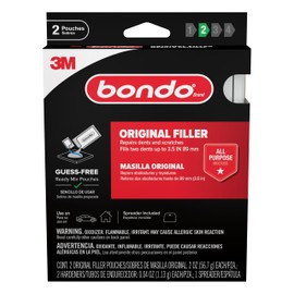 Bondo OR-2PK-ES Original Filler, Ready Mix Pouches, White