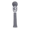 Knitted Pom Pom Golf Headwear Set for Driver Wood, Fairway