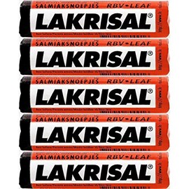 Lakrisal Licorice Candy Rolls - (5-Pack) - Salmiak Salty Liquorice Pastilles Roll