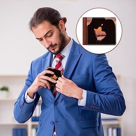 Nvanvmm 4PCS Sublimation Wallet Blank Heat Transfer Sublimation Bank Card Holder Compact Wallet for Christmas Father'S Day Office