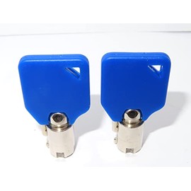 Replacement A2009 Keys for Milwaukee Toolbox Keys Tool Chest Tool Box with Blue Caps for Easy ID & Handling