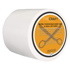 The Craft Co. 5" Ultra-Thin Crafting Tissue Tape, Double-side, Permanent, Paper Crafts, Die-Cutting, Scrap Booking, Heat Embossing, General Use [5-Inch x 55 Yards]