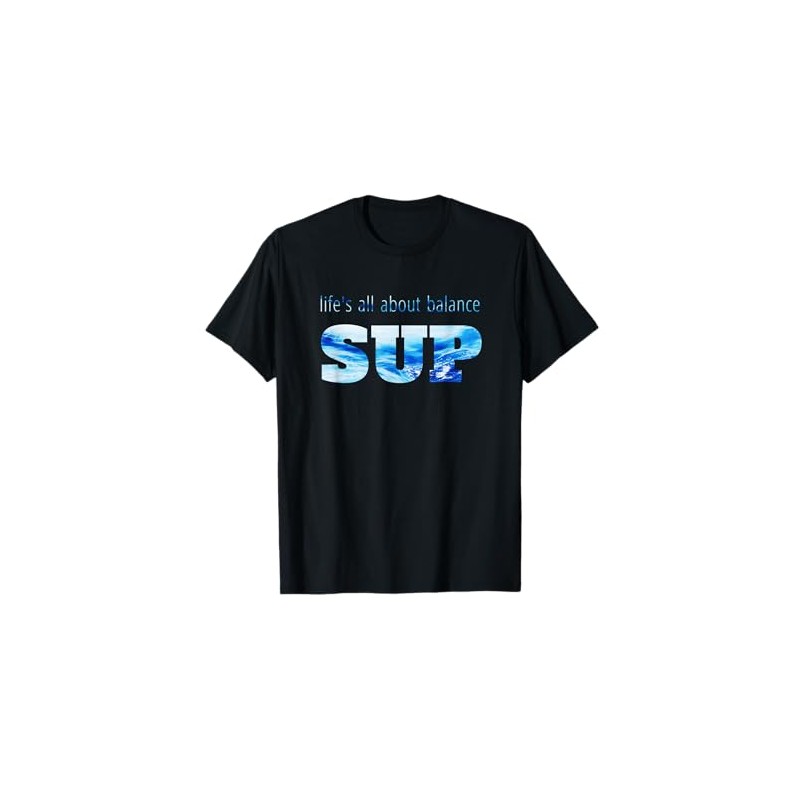 Paddle board SUP tshirt per donne e uomini Balanced Life