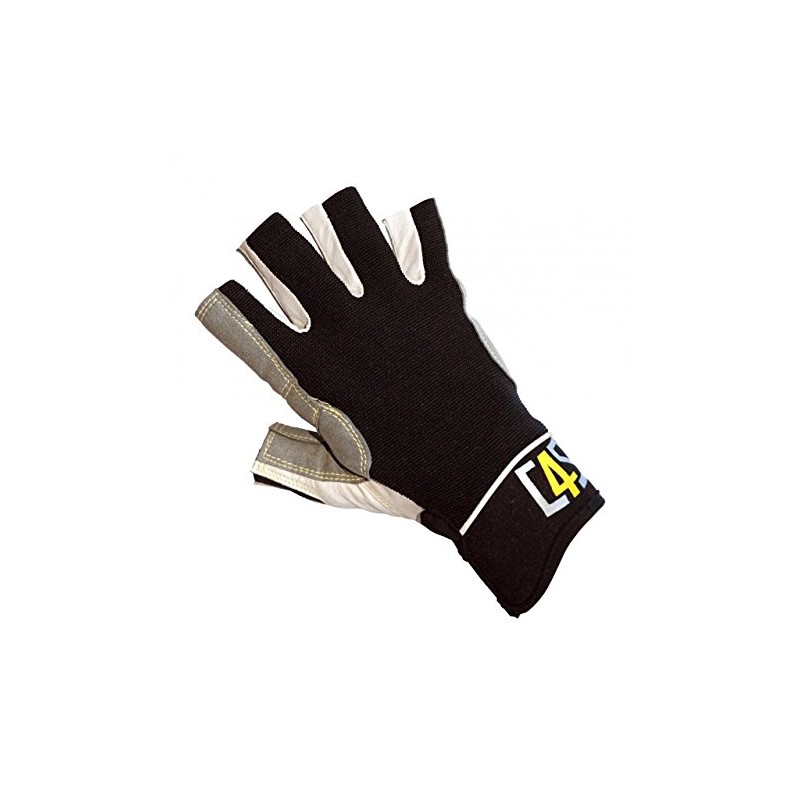 crazy4sailing Women's Men's Racing Sailing Gloves 5 Finger-Free, Colour: Black,