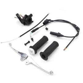 Throttle Grip Cable Brake Lever Ignition Switch Kit Fit for Yamaha YZinger 50/PeeWee PW50