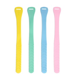 4 PCS Toilet Seat Lifter Handle Silicone Strip, Toilet Lid Lifter Touch Free Toilet Seat Cover Lift Handle Holder Bathroom Accessories for Home Office Hotel (4 Colors)