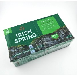 Irish Spring Original Bar Soap – 6 Pack Deodorant Soap Long-Lasting Fresh Scent