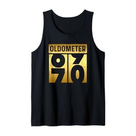 Funny Turning 70yrs Old Meter High Mileage 70 Years Odometer Tank Top
