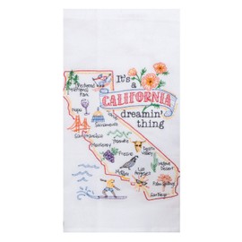 Kay Dee Designs ST Thing California EMB F/S Dish Towel, 17.5 x 28, Various