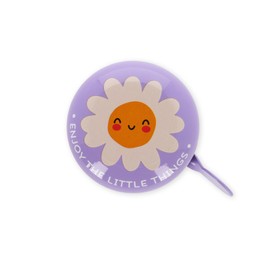 Legami Bicycle Bell - Bike Bell Bicycle Horn for Kids Heavy Duty Daisy Purple