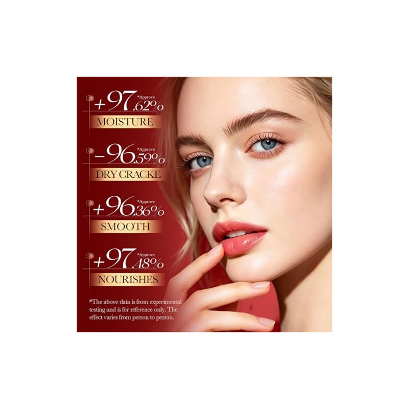 Bluemega Parches Hidratantes para Labios con Cereza y Colágeno, 20Pcs