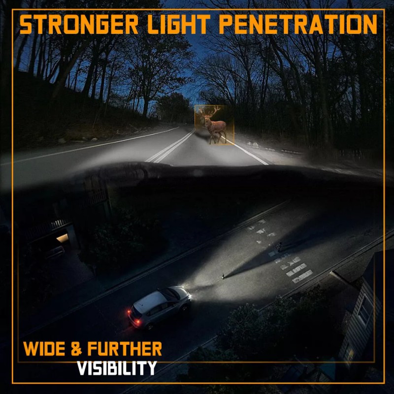 AUIMSOCO 9005 9006 H11 LED Combo Headlight Fog Light Kit