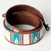 American Darling Saddle Blanket Genuine Leather Crossbody Handle Strap for