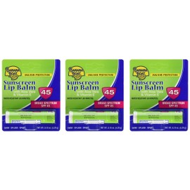 Banana Boat Aloe Vera Sunscreen Lip Balm with Vitamin E SPF 45 3-Pack
