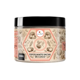 Exfoliante Facial - Natural - Orgánico - Suave - Limpieza - Aceite de Coco - Vitamina E - Azúcar de Caña - Fácil de usar -Skin Care 200 g - Ga Tlali - Cuidado de piel