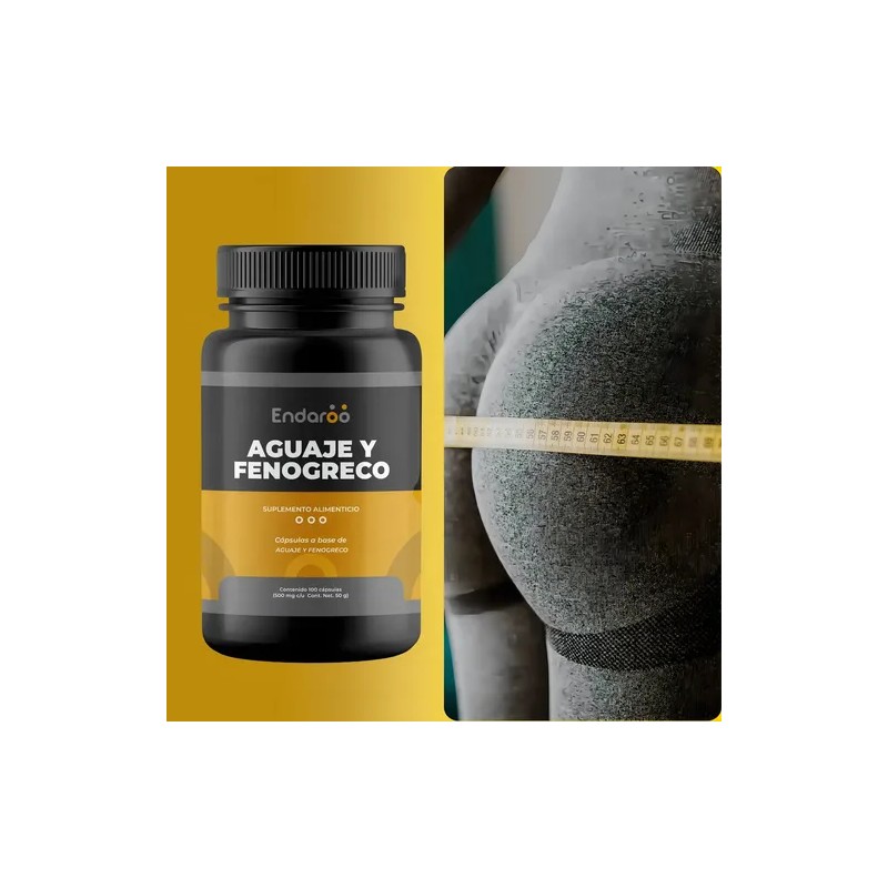 Aguaje + Fenogreco - Pack 300 Cápsulas Sabor Sin Sabor