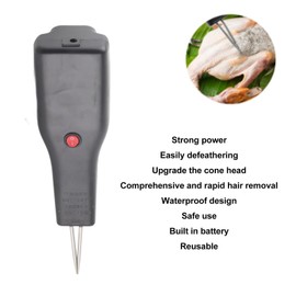 Gavigain Handheld Chicken Plucker, Electric Poultry Plucker, Portable Automatic Poultry Short Hair Plucking Tool Poultry Remover