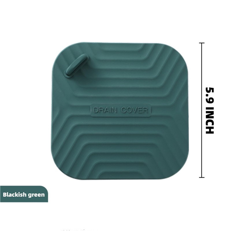 MAOYONG Shower Drain Cover Tub Stopper - Square Silicone Floor