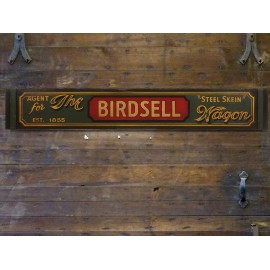 Birdsell Wagon Sign, Western, vintage display, original historic reproduction