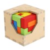 3D Wooden Cube Puzzles, 2-in-1 Set, Level 1 for Beginners