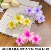 KEWUF 3 Pcs Blumen Haarklammer, hawaiianische Plumeria-Haarspange, Haarklammer mit Blumen-Motiv
