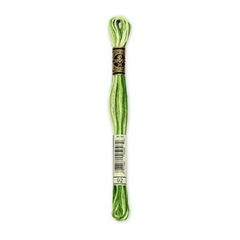 DMC 117-92 6 Strand Embroidery Cotton Floss, Variegated Avocado, 8.7-Yard