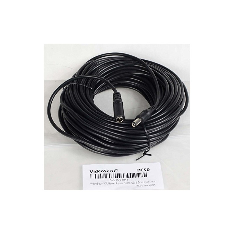 VideoSecu 2.1mm x 5.5mm 12V DC Power Adapter Cable Pigtail