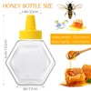 Ziliny 32 Pcs Honey Squeeze Bottle Plastic Empty Beehive Bottle