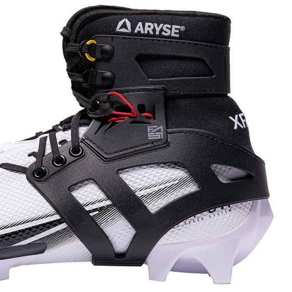 ARYSE XFAST - Tobillera estabilizadora de tacos, soporte superior para el tobillo para hombres y mujeres. Fútbol, fútbol, lacrosse, rugby y más - (grande, negro, individual)