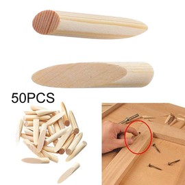 Pocket Hole Plugs, 50pcs Drilling Pocket Hole with Storage Box, 9.5MM Drill Bits Solid Wood Plugs, Wooden Dowels Assorted, Home Wooden Paint Gras Wood Dowel Pins
