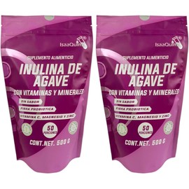 DUO de Inulina de Agave Enriquecida con vitaminas y minerales de 500 gr c/u