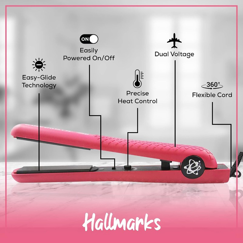 Evalectric Classic Styler 1.25 Inch Ceramic Flat Iron - Dual
