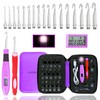 17 Size Counting Crochet Hooks Set, Light Up Crochet Hooks