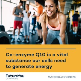 FutureYou Cambridge FutureYou Co-Enzyme Q10+ (28 Capsules), 9X More Absorbable Than CoQ10 Powder, Vegetarian CoQ10 Supplement for Increased Energy, Coenzyme Q10 with Vitamin B - Genuine FutureYou Cambridge Supplements