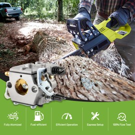 partszen Carburetor Ignition Coil with Air Filter Spark Plug for Husqvarna 51 55 Husq-varna 50 51 51EPA 55 55EU1 55Rancher 55EPA 55 Rancher EPA ChainsawChainsaw WT-170-1 WT-170 503281504 Engine