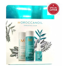 Juego completo de champú y acondicionador Moroccanoil Color 8,5 oz y spray Protect 1,7