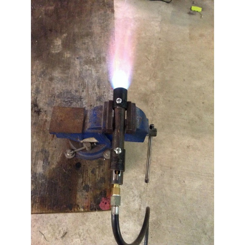 LAREDOS BLACKSMITHS FORGE PROPANE BURNER WITH 4'HIGH PRESSURE REGULATOR(0-20PSI) 27000