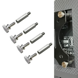 BLOOM SPIRITS VESA PC Monitor Screws, M4 Stainless Steel, For Fixing Computer Displays, VESA Standards Compatible, No Tools Required, Compatible with VESA Standards, Supports 75x75, 100x100, 0.2 inch (6 mm, 10 mm, 16 mm) (M4 x 10 mm + Spacer 0.8 inch (20 mm) Set)