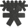 COM-FOUR® 6 x Felt Pan Protectors - Pan Protectors to